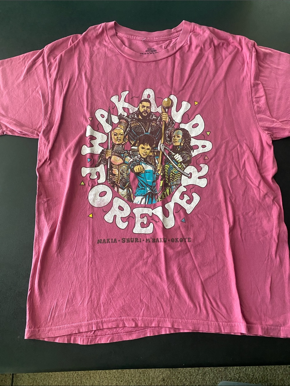 Pink 'Wakanda Forever' Graphic Tee